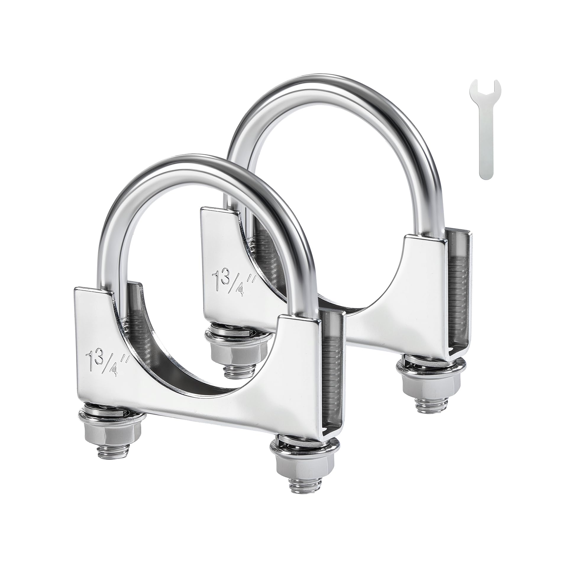 Evil Energy 1.75-inch exhaust clamp shown for secure pipe connection