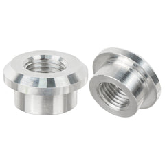 EVIL ENERGY 1/8-27 NPT female weld-on bung for aluminum 6061-T6, ready for welding.