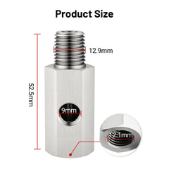 Evil Energy 1/8 NPT female port detail enables gauge connections.
