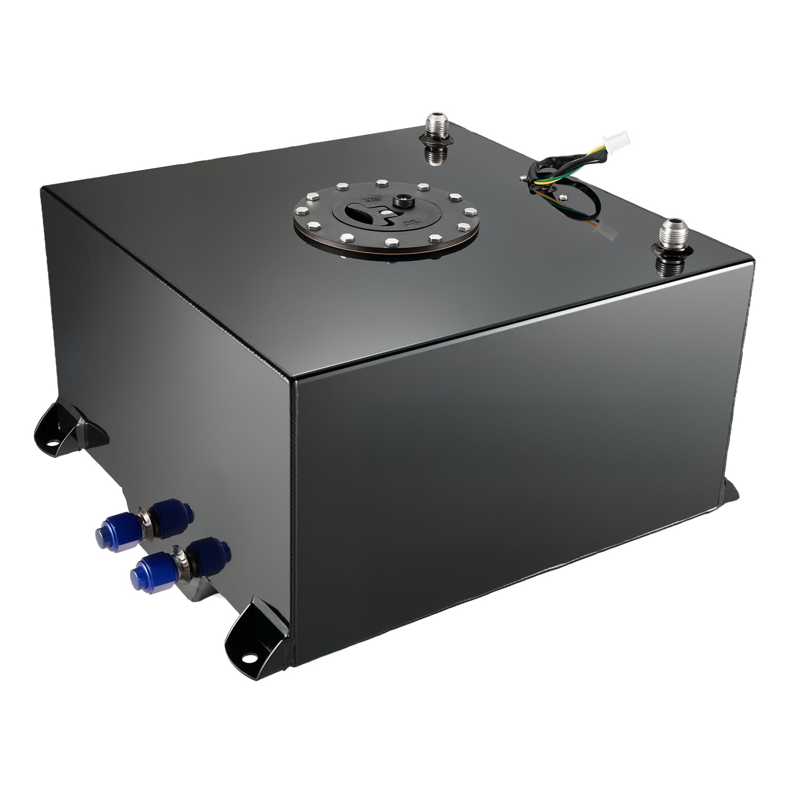 EVIL ENERGY 10-gallon aluminum fuel cell with level sender for precise fuel monitoring.