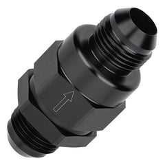 EVIL ENERGY 10AN check valve with male inlet, inline view for reliable one-way flow