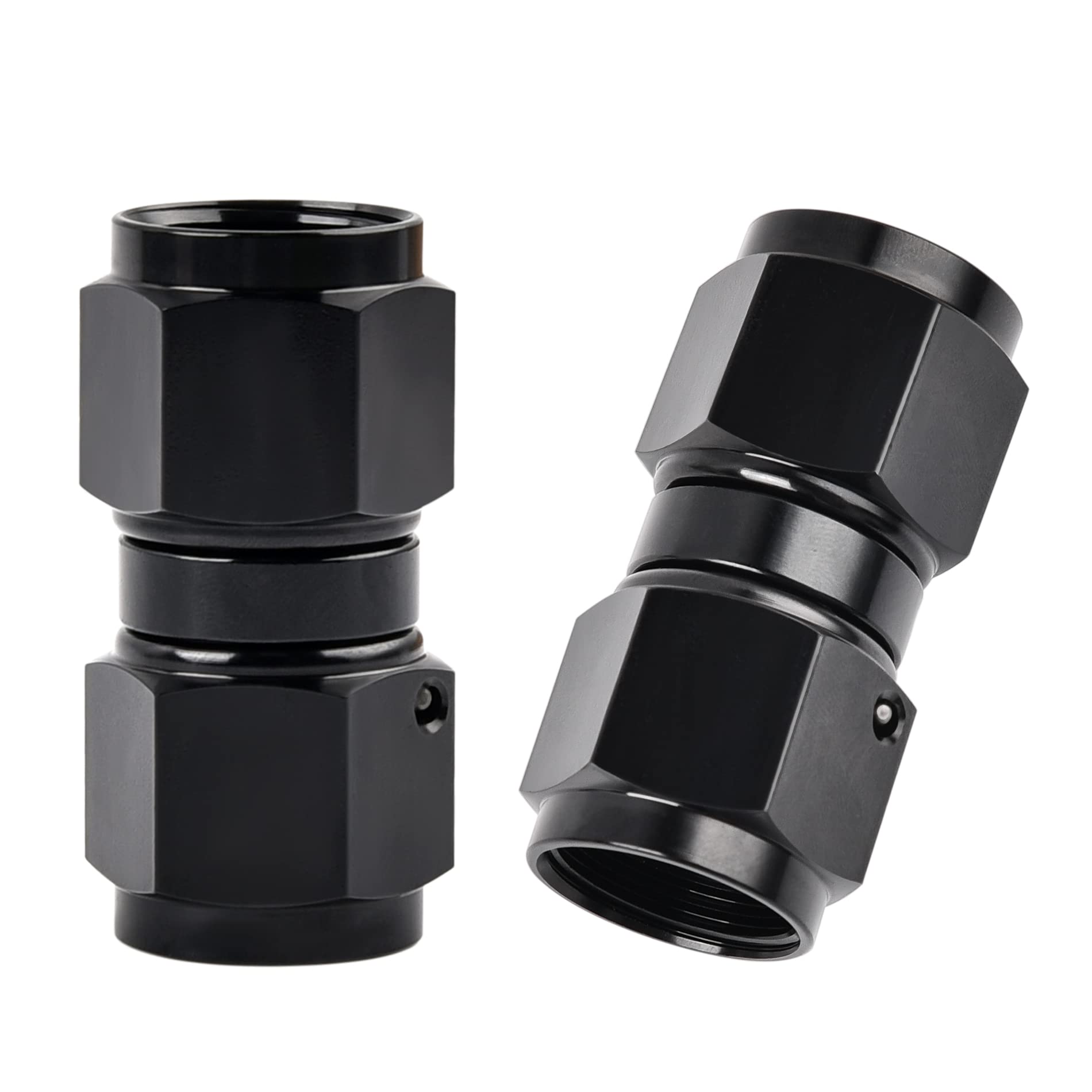 EVIL ENERGY 10AN female-to-female swivel coupler demonstrates easy, flexible hose assembly.