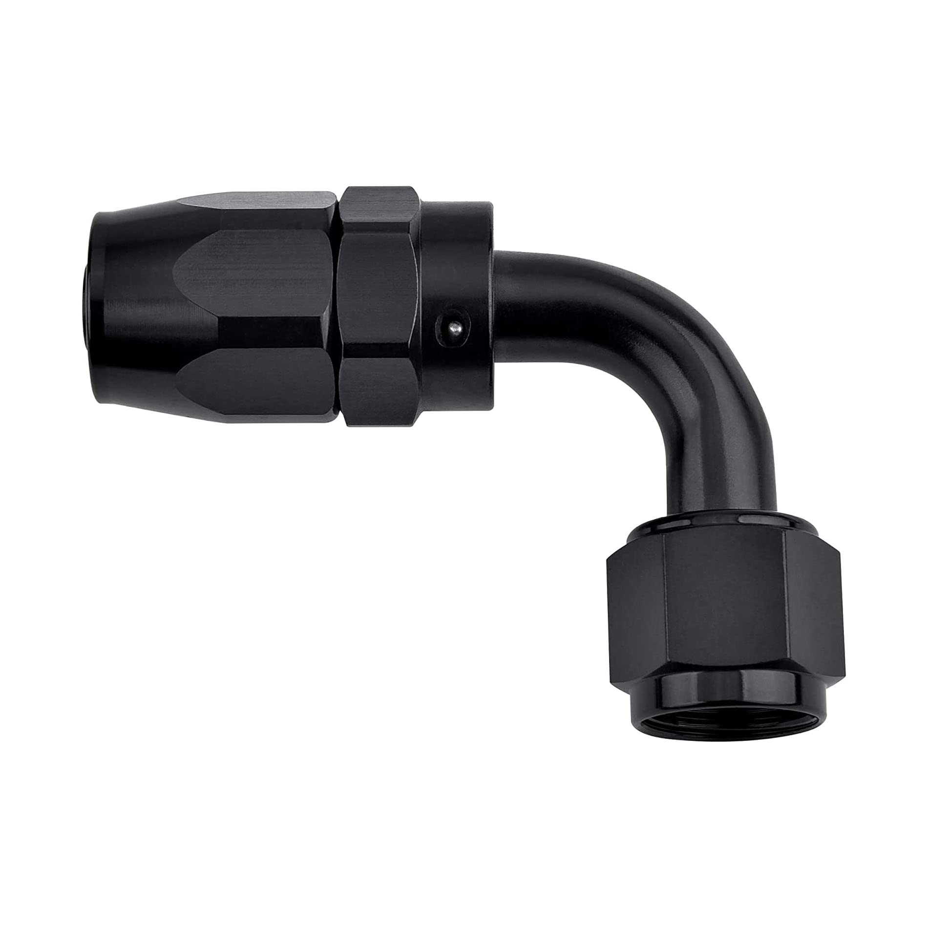 EVIL ENERGY 10AN hose-end-fitting with 90-degree swivel for easy high-pressure connections