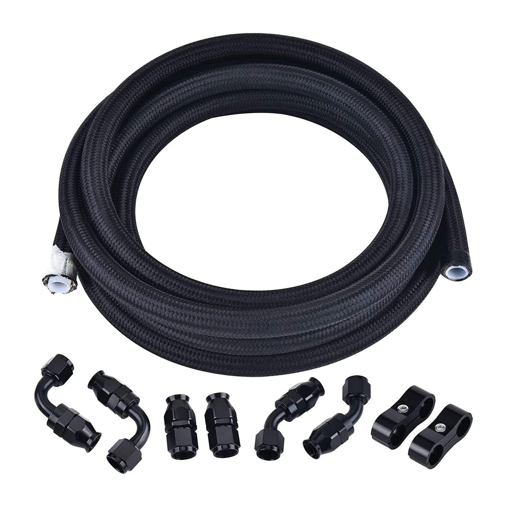 EVIL ENERGY 10AN PTFE fuel line kit showing full 10ft length for high-performance routing