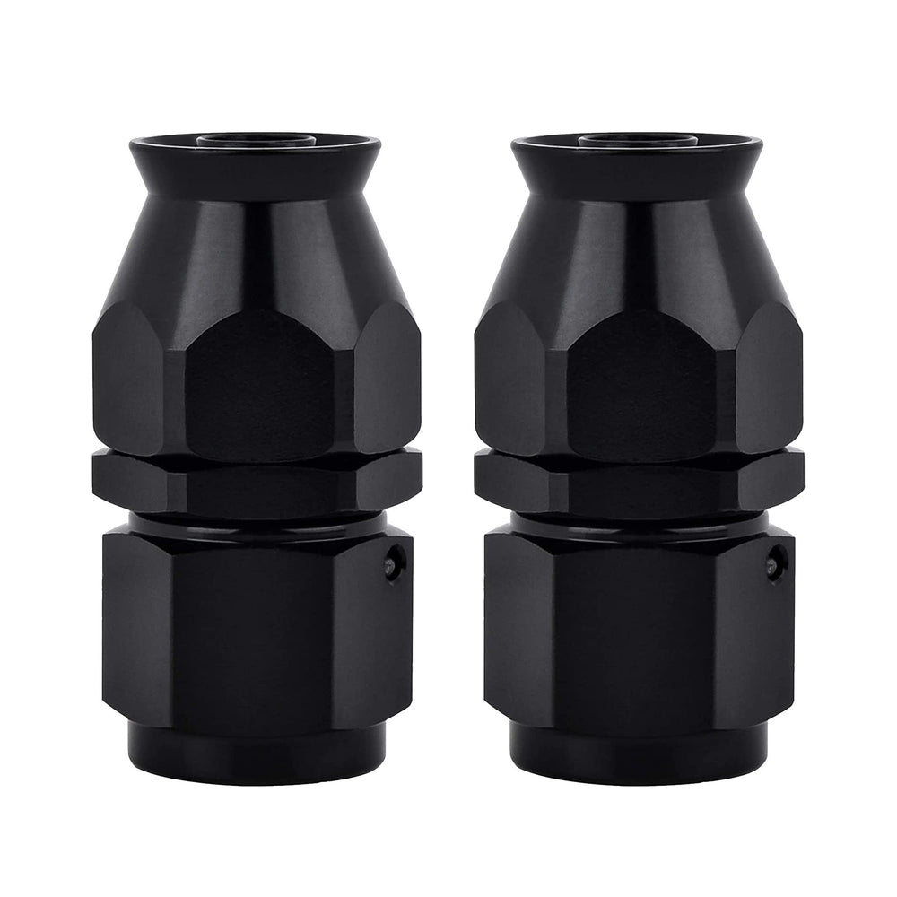 EVIL ENERGY 10AN PTFE hose end straight black for a secure PTFE connection.