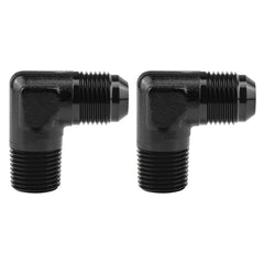 EVIL ENERGY 10AN to 1/2-inch NPT male 90-degree fitting in aluminum for durable fuel lines.