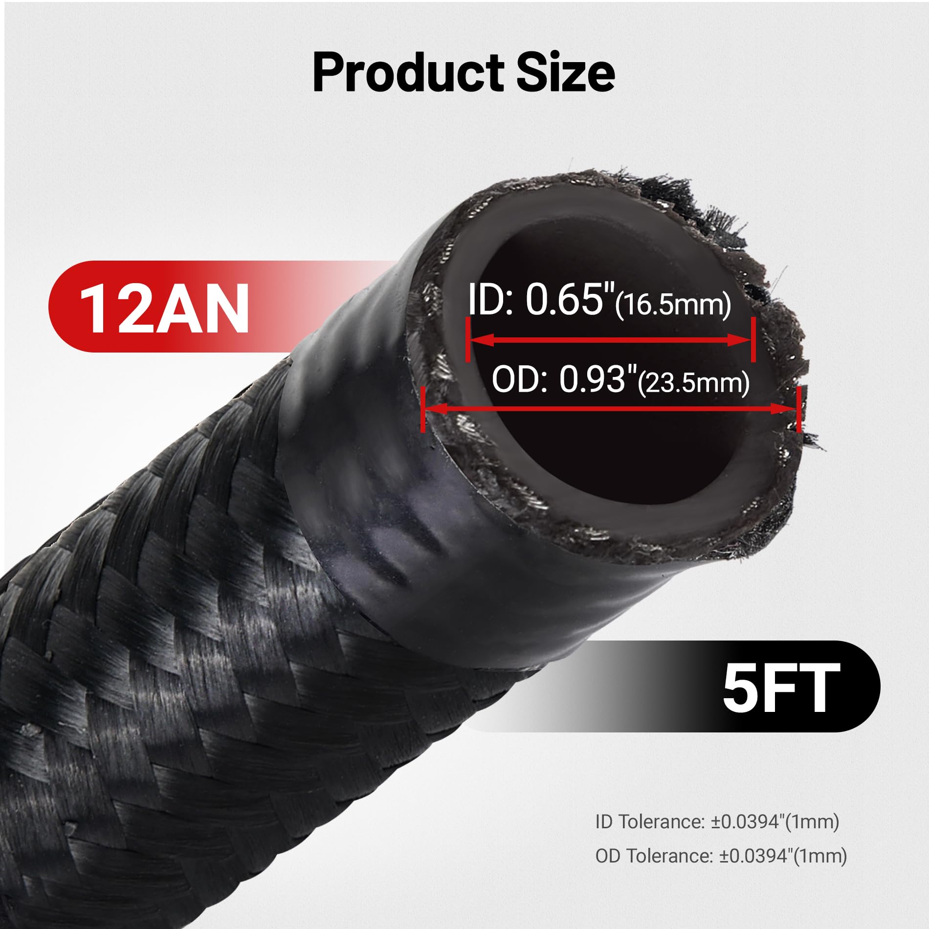 EVIL ENERGY 12AN braided line 0.65 inch ID showcases compact routing in tight engine bays.