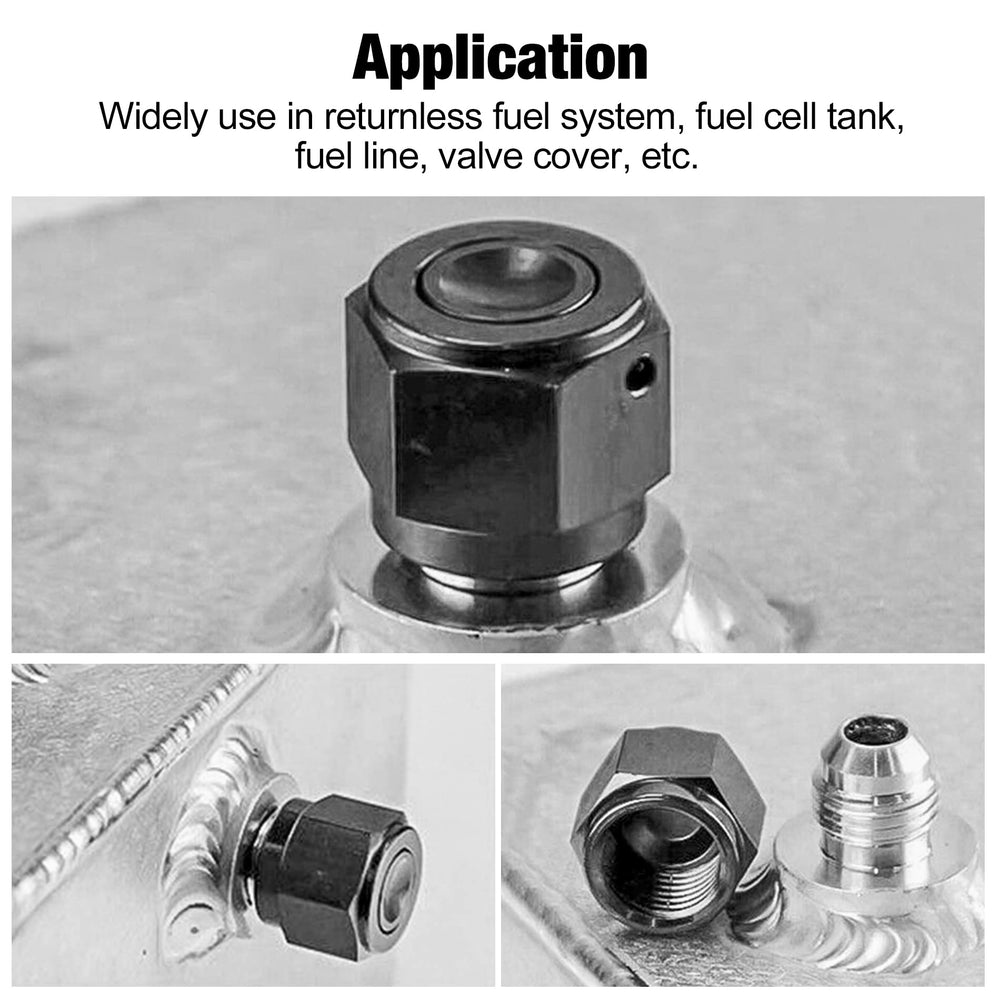EVIL ENERGY 12AN flare cap aluminum 6061-T6 profile with black coating