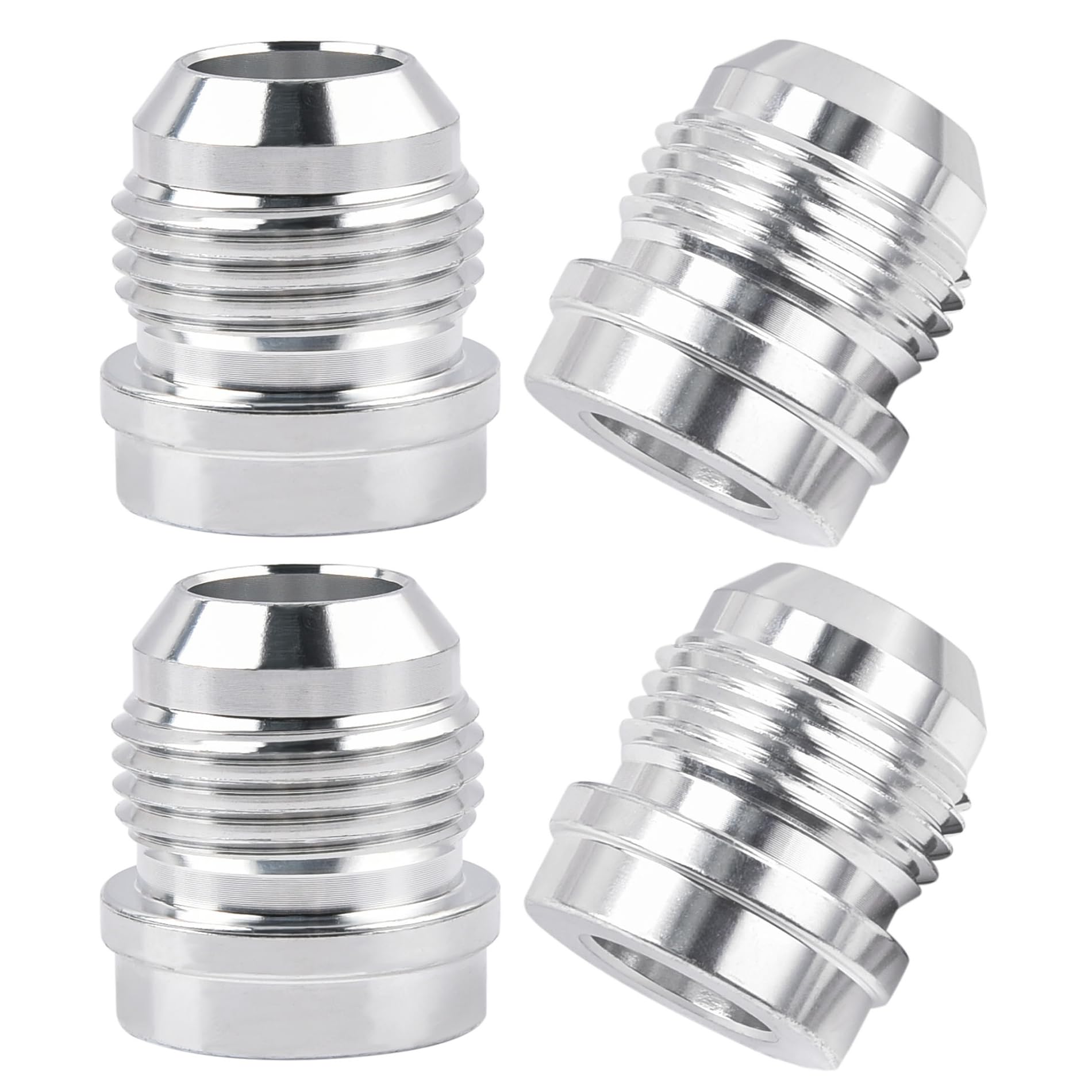EVIL ENERGY 12AN weld bung kit: compact aluminum fittings for secure connections.