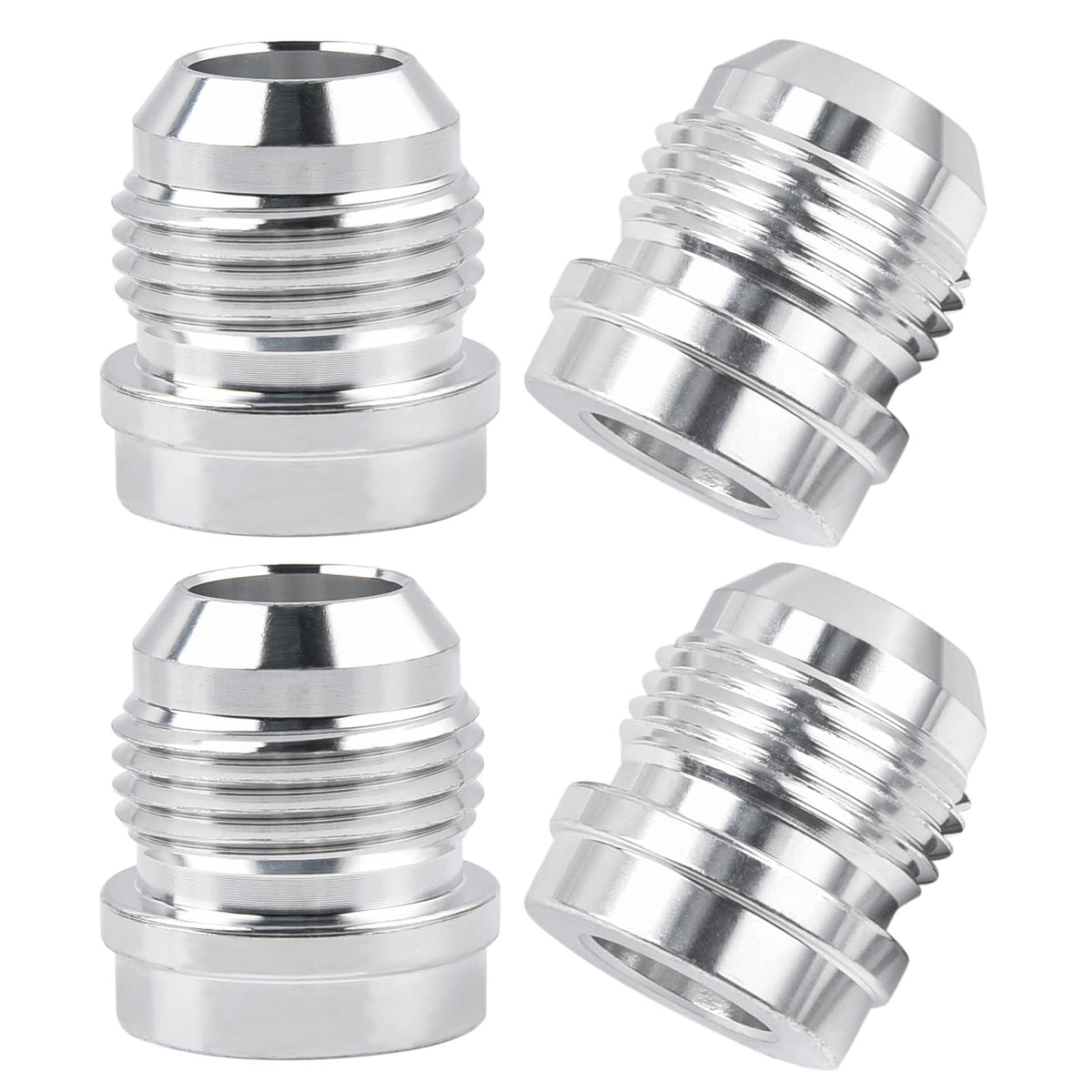 EVIL ENERGY 12AN weld bung kit: compact aluminum fittings for secure connections.