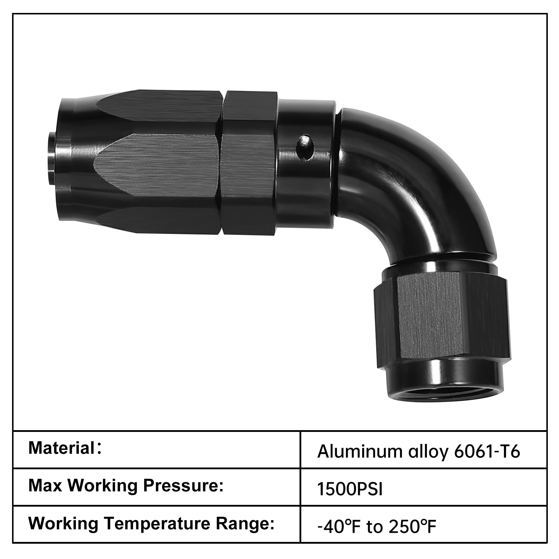 EVIL ENERGY 1500 PSI rating fitting supports demanding automotive installations
