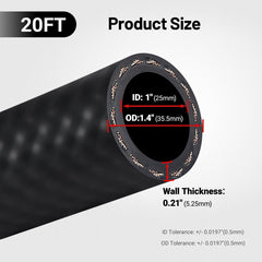 EVIL ENERGY hose with stainless steel braid mid-section for rugged fueling.