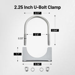 Evil Energy 2-25-inch exhaust pipe fit demonstrates a secure seal between pipes.