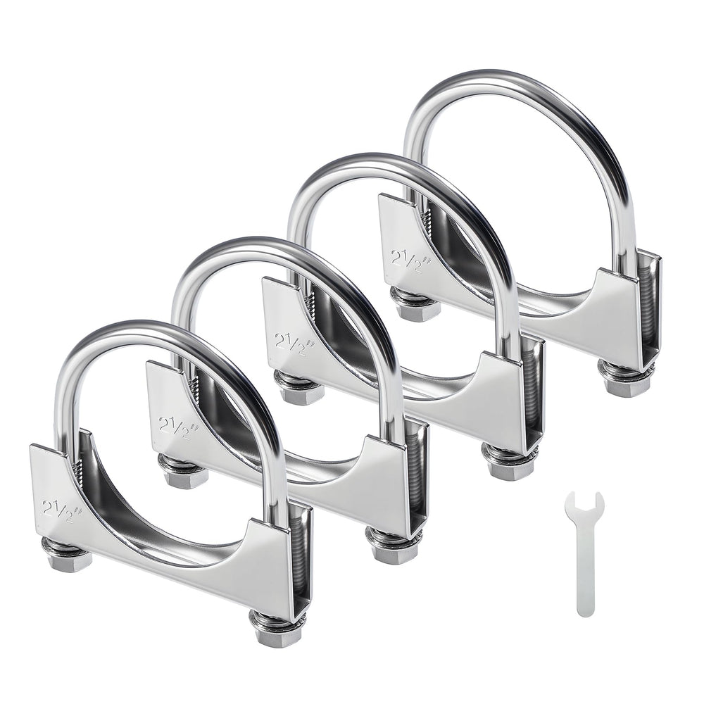 EVIL ENERGY 2-5-inch U-bolt exhaust clamp set secures exhaust pipes for a tight seal