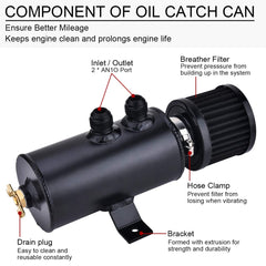EVIL ENERGY 2-port air-oil separator handles vapor flow efficiently