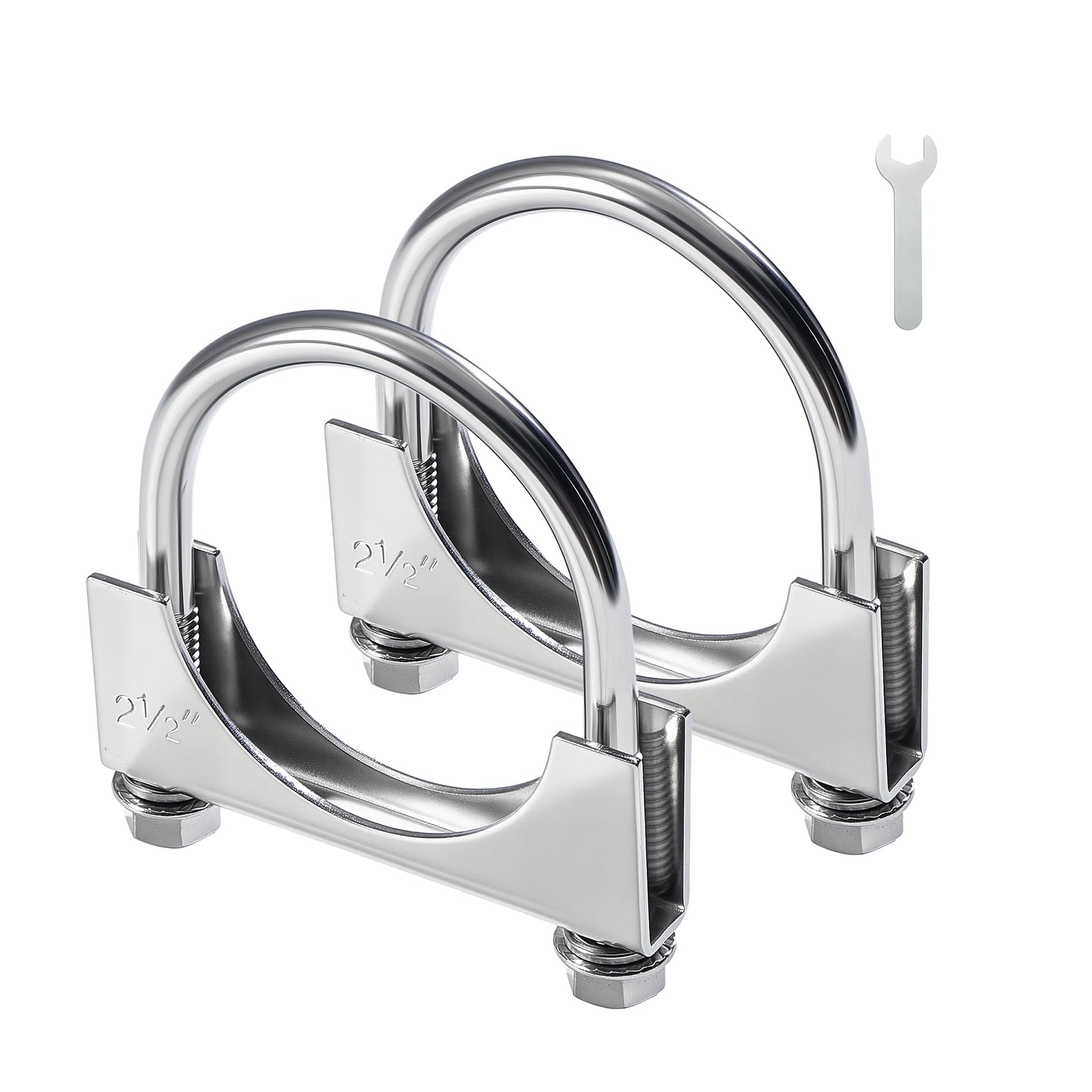 EVIL ENERGY 2.5-inch U bolt exhaust clamp packaging for quick setup.