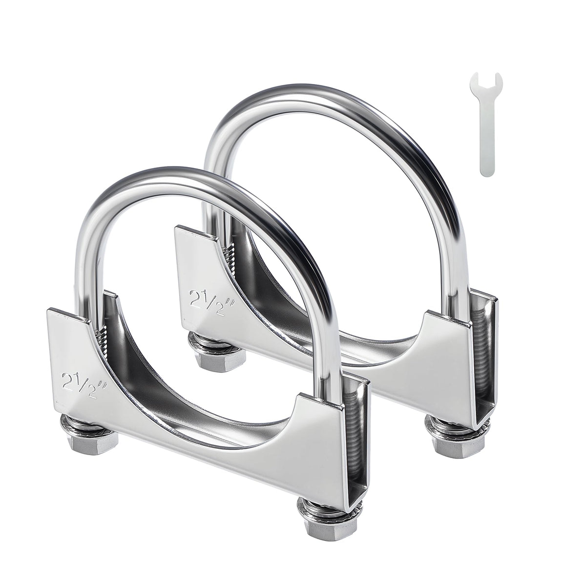 EVIL ENERGY 2.5-inch U bolt exhaust clamp packaging for quick setup.