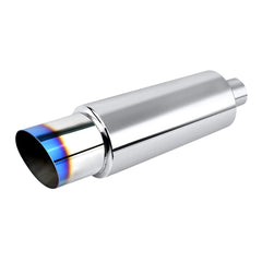 EVIL ENERGY 2in exhaust muffler with burnt tip enhances rear aesthetics and sound.