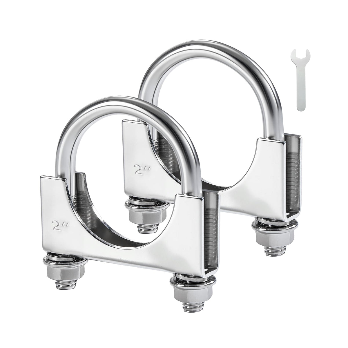 EVIL ENERGY 2in U-bolt exhaust clamp secures a tight connection for exhaust pipes.