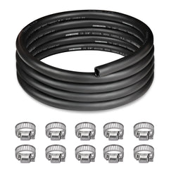 EVIL ENERGY 3-8in heater hose 10ft with clamps ready for radiator connections.