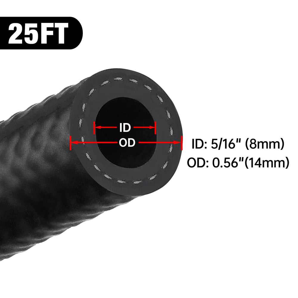 EVIL ENERGY 30R7 NBR fuel hose suited for diesel and gasoline.