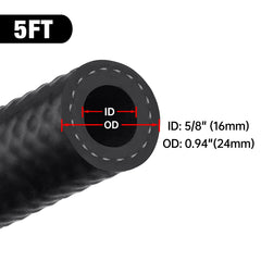 EVIL ENERGY braided NBR hose showing durable, oil-resistant construction.