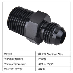 EVIL ENERGY 37-degree flare and 60-degree NPT seal for tight connections