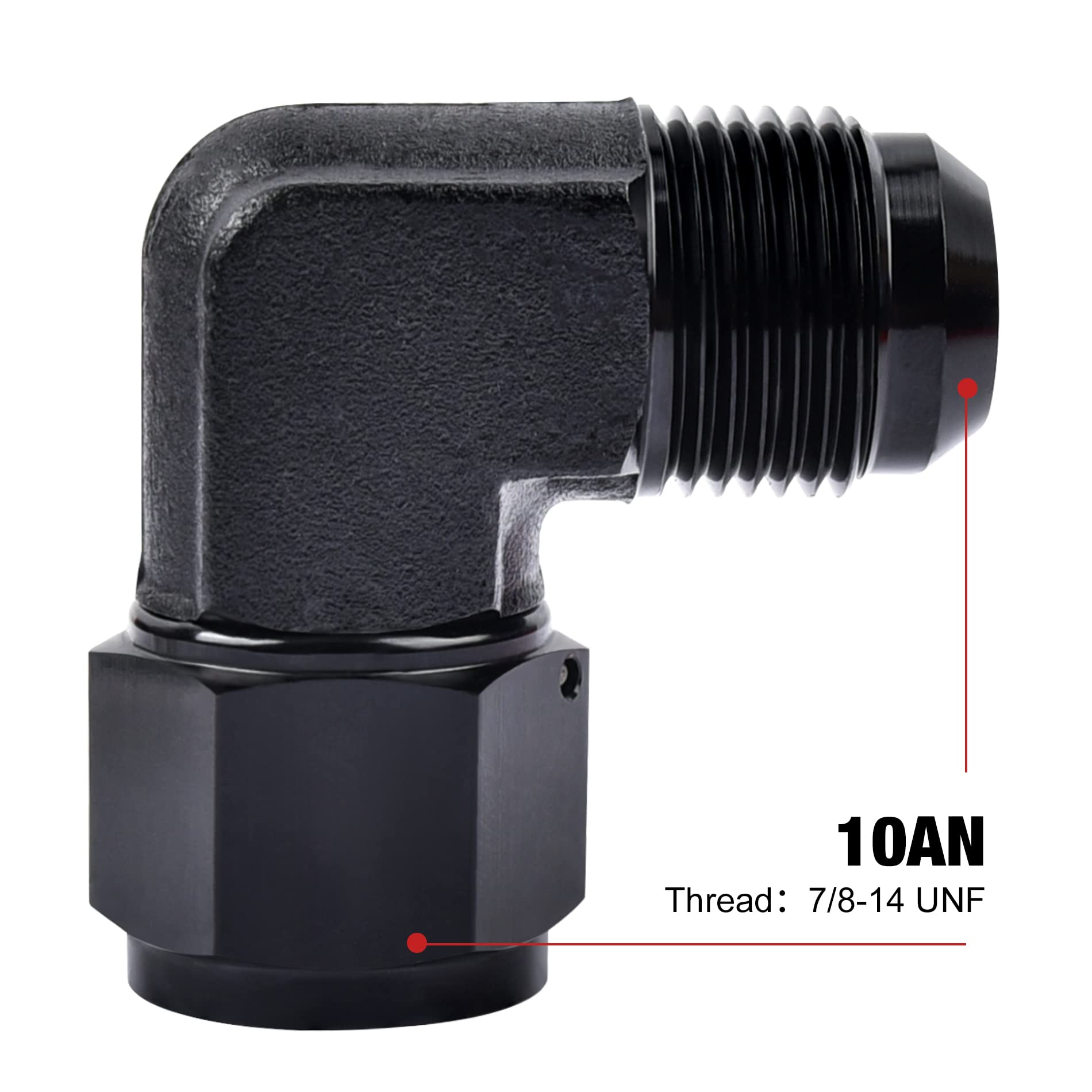 EVIL ENERGY 37-degree flare seal on AN side highlights leak-resistant design.