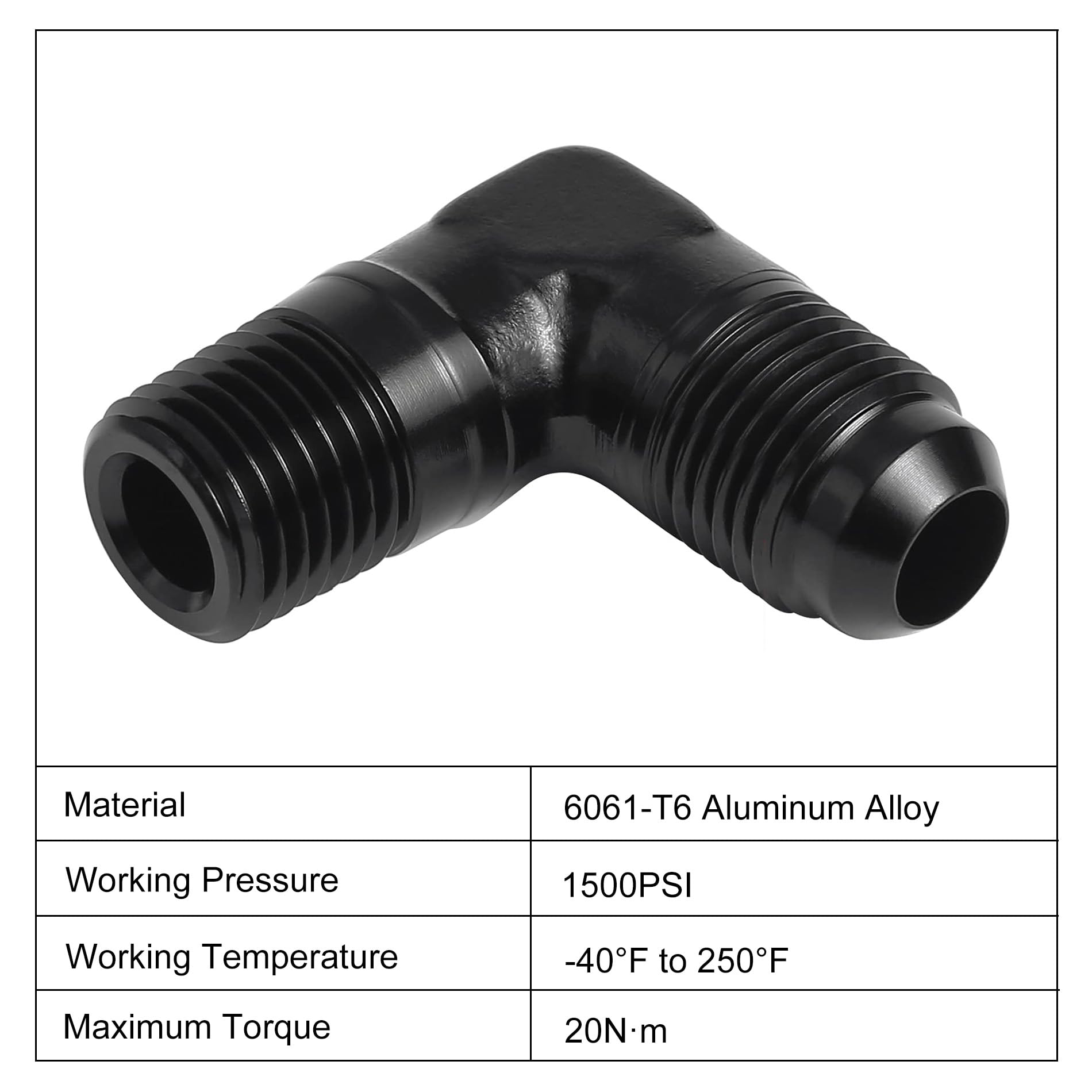 EVIL ENERGY flare side seal with 37-degree angle detail for reliable connections