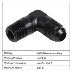 EVIL ENERGY flare side seal with 37-degree angle detail for reliable connections