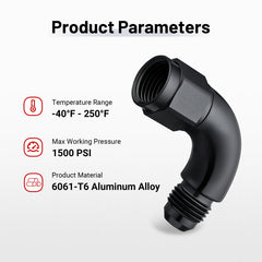 EVIL ENERGY 37-degree sealed AN thread coupler providing reliable sealing and leak resistance