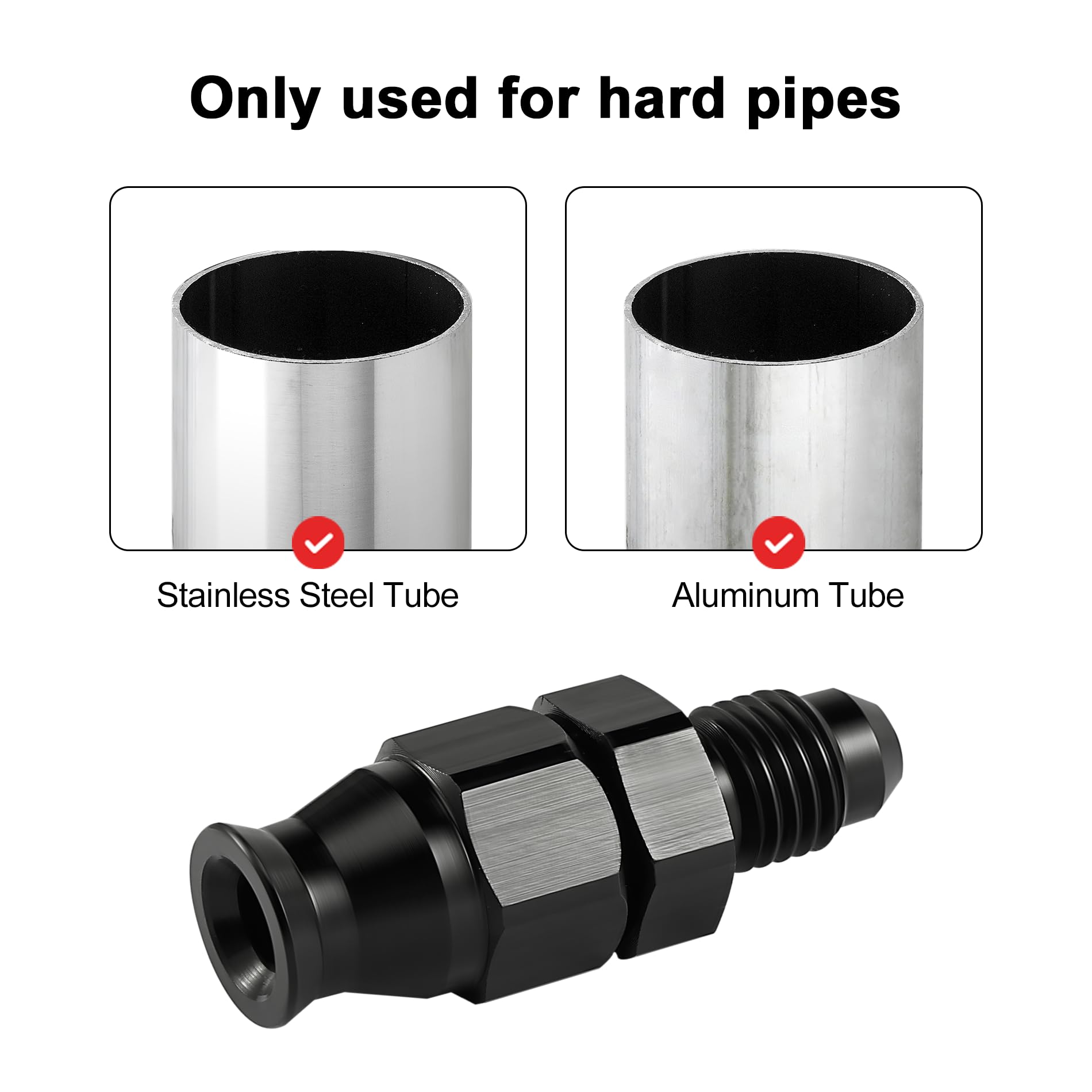 EVIL ENERGY 37-degree flare seals securely for reliable fuel-line connections.