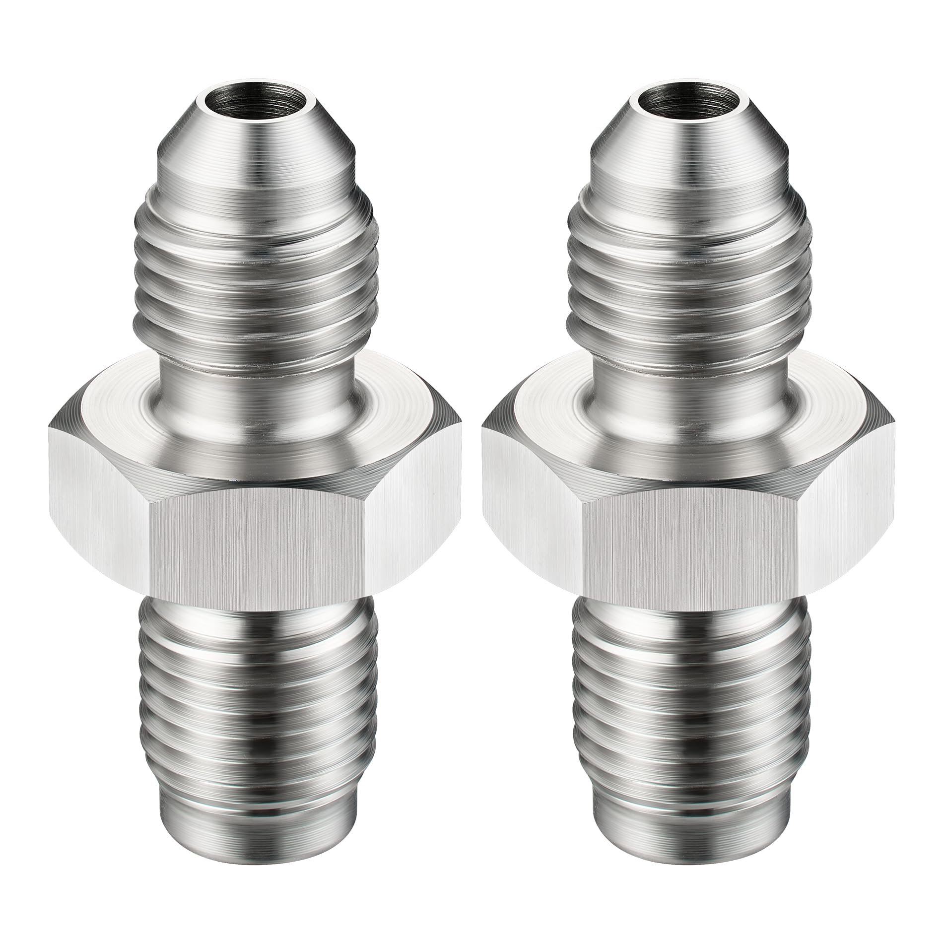 EVIL ENERGY 3AN to 3/8-24 inverted flare adapter straight 2-pack for secure connections