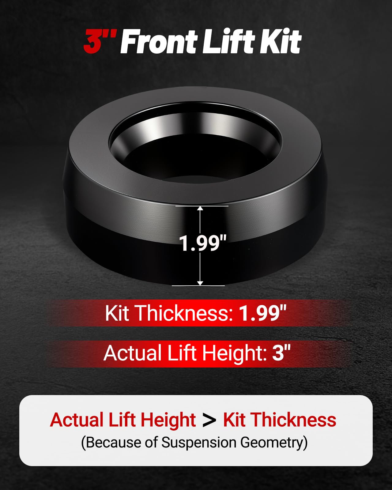 EVIL ENERGY 3-inch leveling kit for Ram 2500-3500 enabling larger tires.
