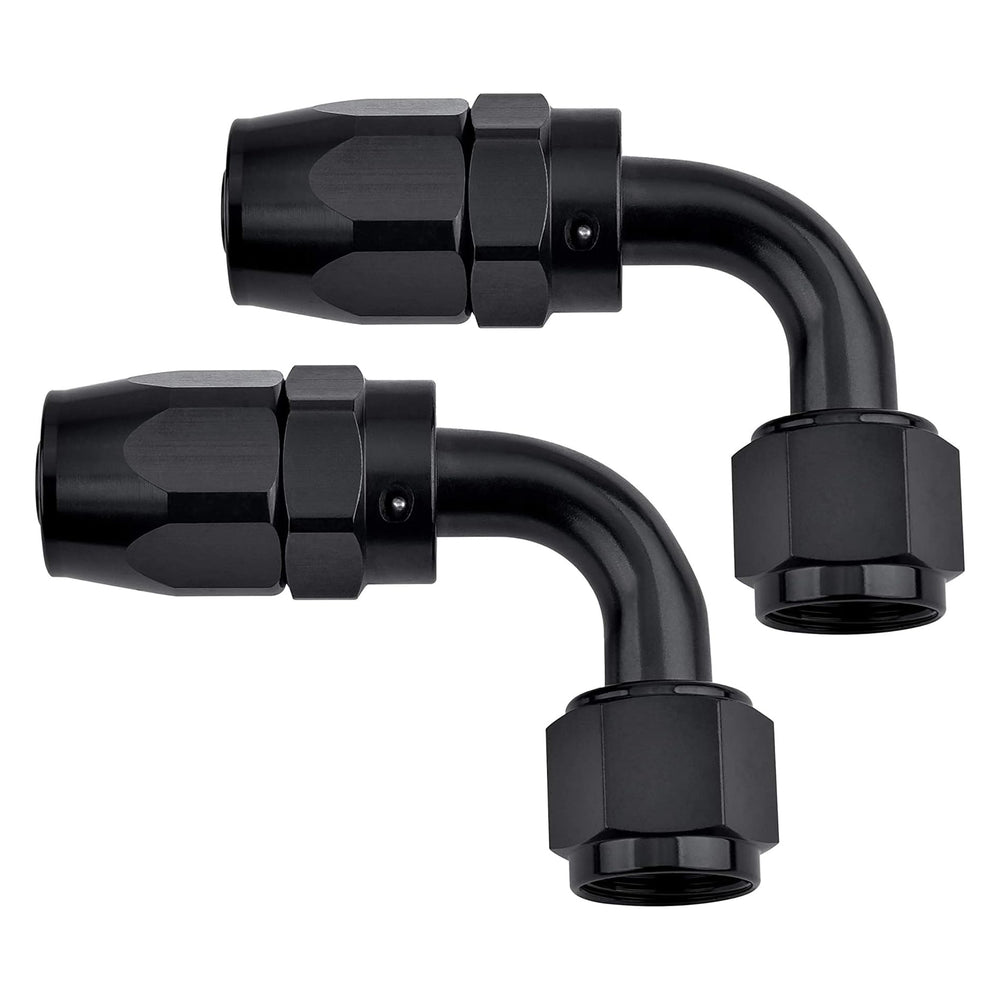 EVIL ENERGY 4AN hose end fitting with 90-degree swivel for easy installation.