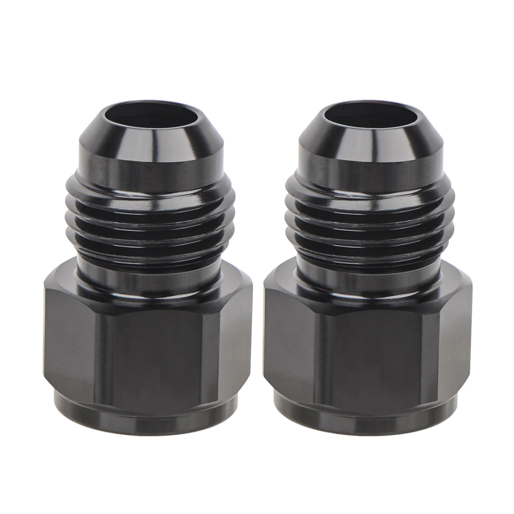 EVIL ENERGY 4AN to 6AN flare reducer adapter front view for precise fuel line fitting