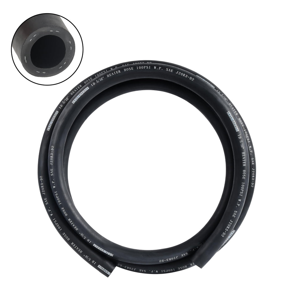 EVIL ENERGY 5-16inch heater hose for coolant systems with high temperature resistance.