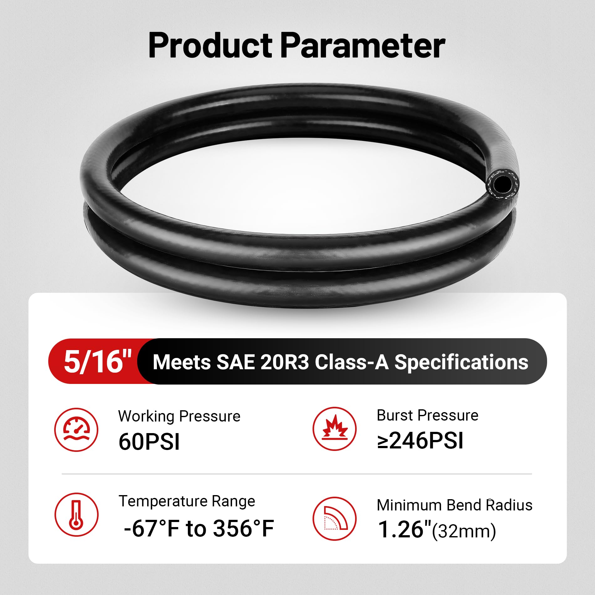 EVIL ENERGY 516 versatile heater hose suitable for cooling systems.