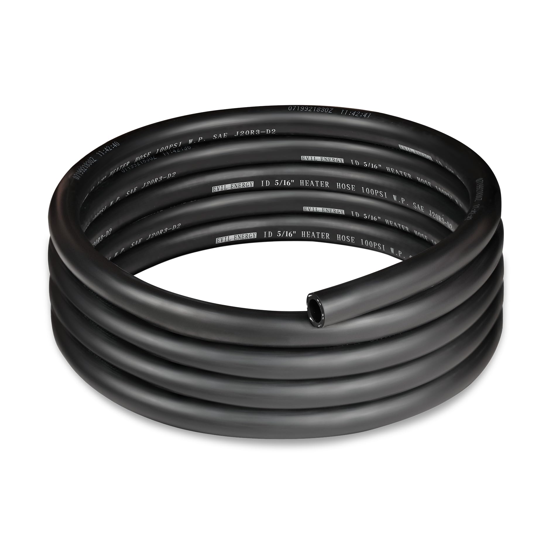 EVIL ENERGY 5/16-inch heater hose straight end close-up for cooling systems