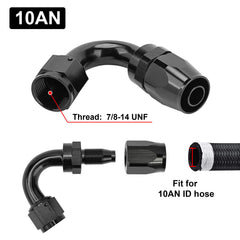 EVIL ENERGY 6061-T6 aluminum 10AN fitting ensures durable, reusable hose connections