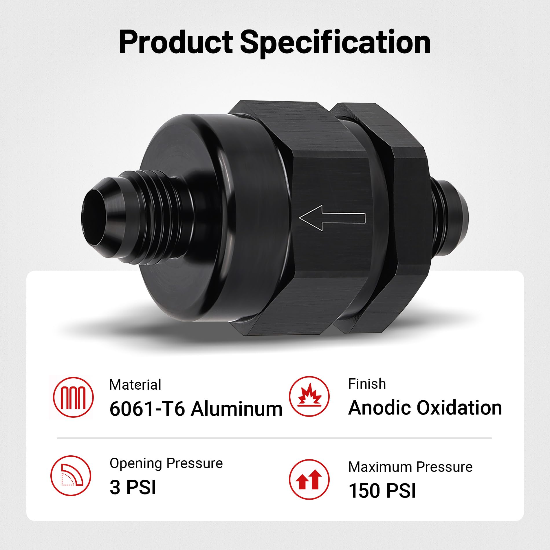 EVIL ENERGY 6061-T6 aluminum body with black anodized finish resists corrosion.