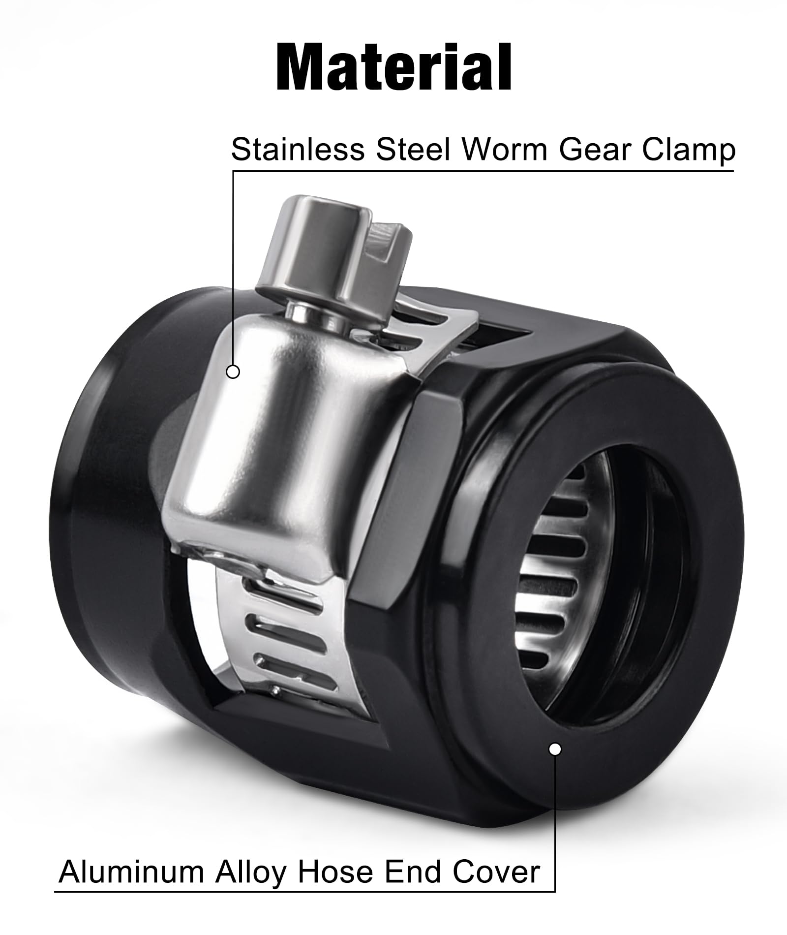 EVIL ENERGY 6061-T6 aluminum end cover improves grip and minimizes hose deformation.