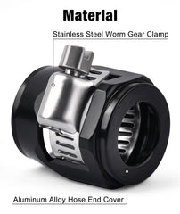 EVIL ENERGY 6061-T6 aluminum end cover improves grip and minimizes hose deformation.