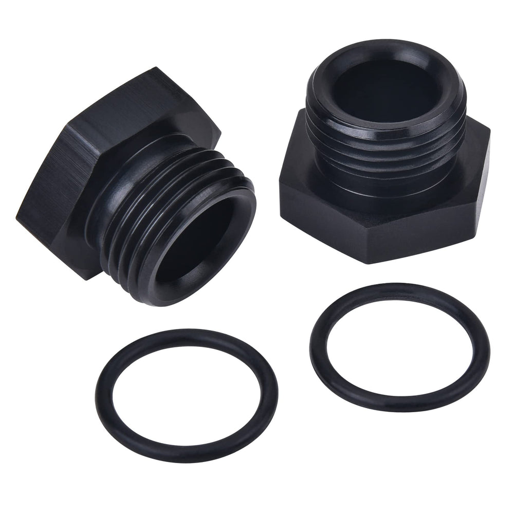EVIL ENERGY 6AN block-off cap ORB plug male aluminum 2pcs, ideal for secure fuel-line sealing.