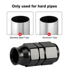 EVIL ENERGY 6AN female flare to 5/16 inch fitting, suitable for custom fuel systems.