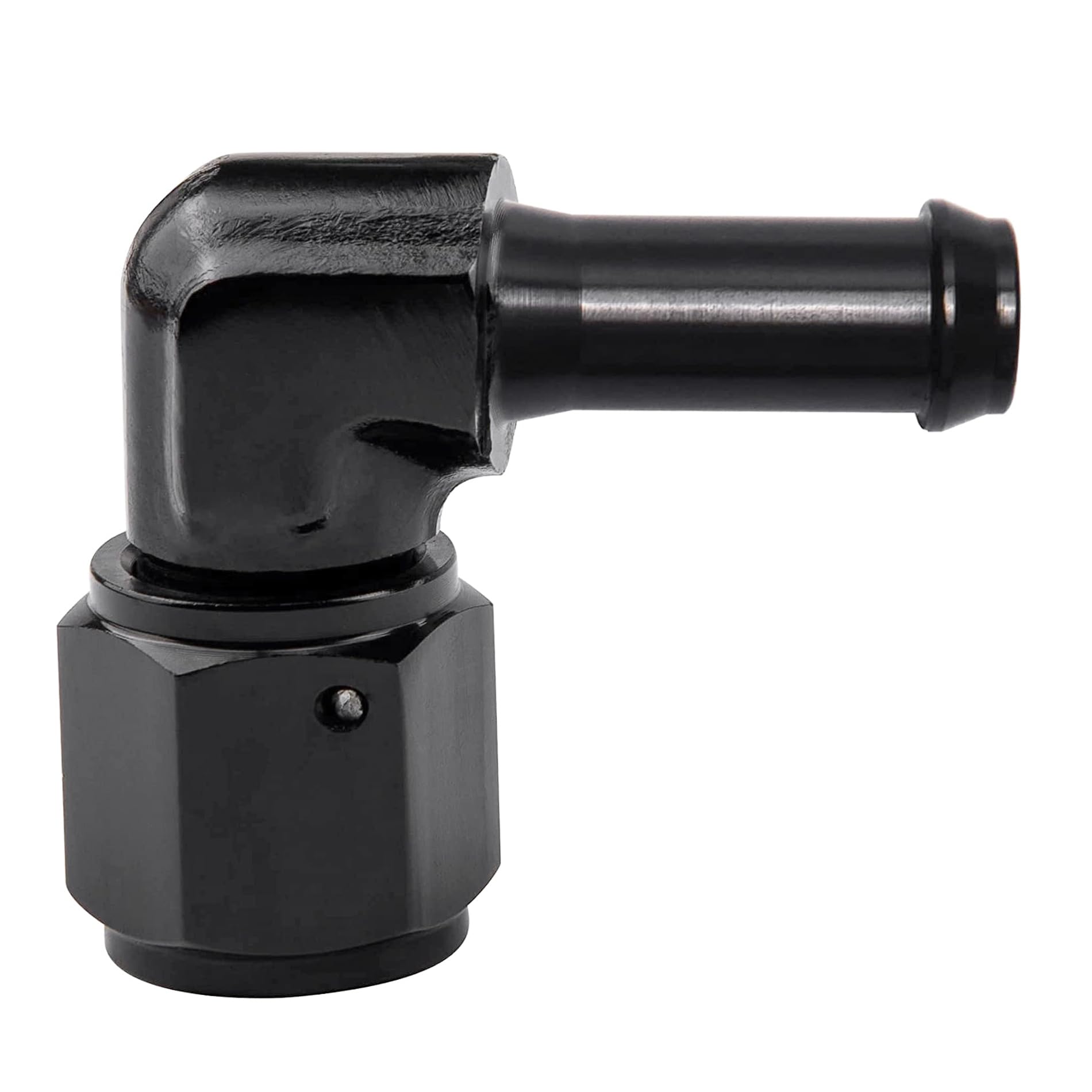 EVIL ENERGY 6AN female to 516 barb hose fitting with 90-degree swivel for secure connections