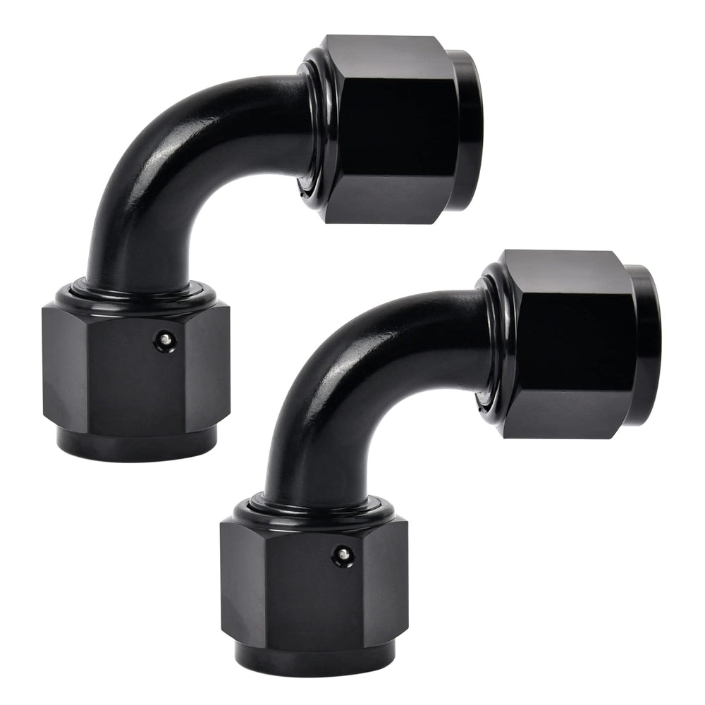 EVIL ENERGY 6AN swivel coupler with 90-degree bend for tight engine bay routing