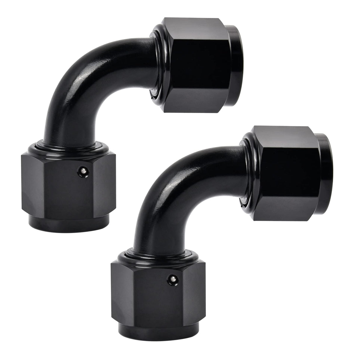 EVIL ENERGY 6AN swivel coupler with 90-degree bend for tight engine bay routing