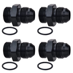 EVIL ENERGY 6AN to AN6 ORB fitting assembly: durable aluminum with reliable flare seal.