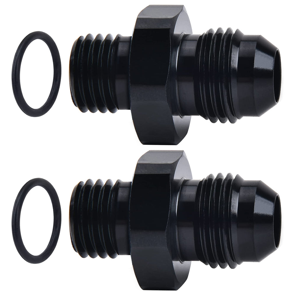 EVIL ENERGY 6AN flare to M12x1.5mm adapter front view for durable automotive fittings